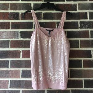 White House Black Market Sequin tank